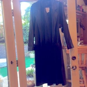 Saks Fifth Ave full Maxi Buttery soft leather coat vintage